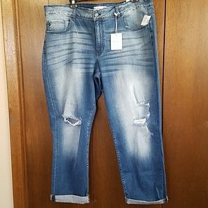 NWT KanCan Distressed Denim Jeans 24